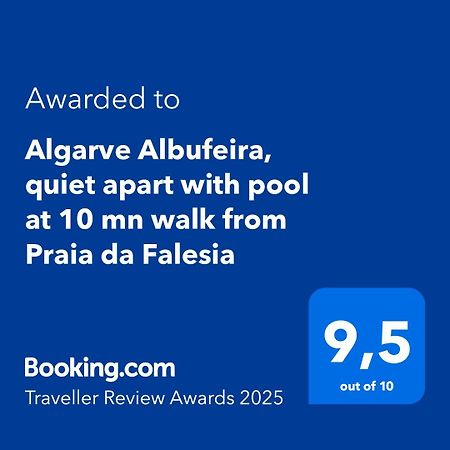 Comfortable apartment, Algarve Albufeira, 10 mn walk from Falésia beach Olhos de Agua  Extérieur photo