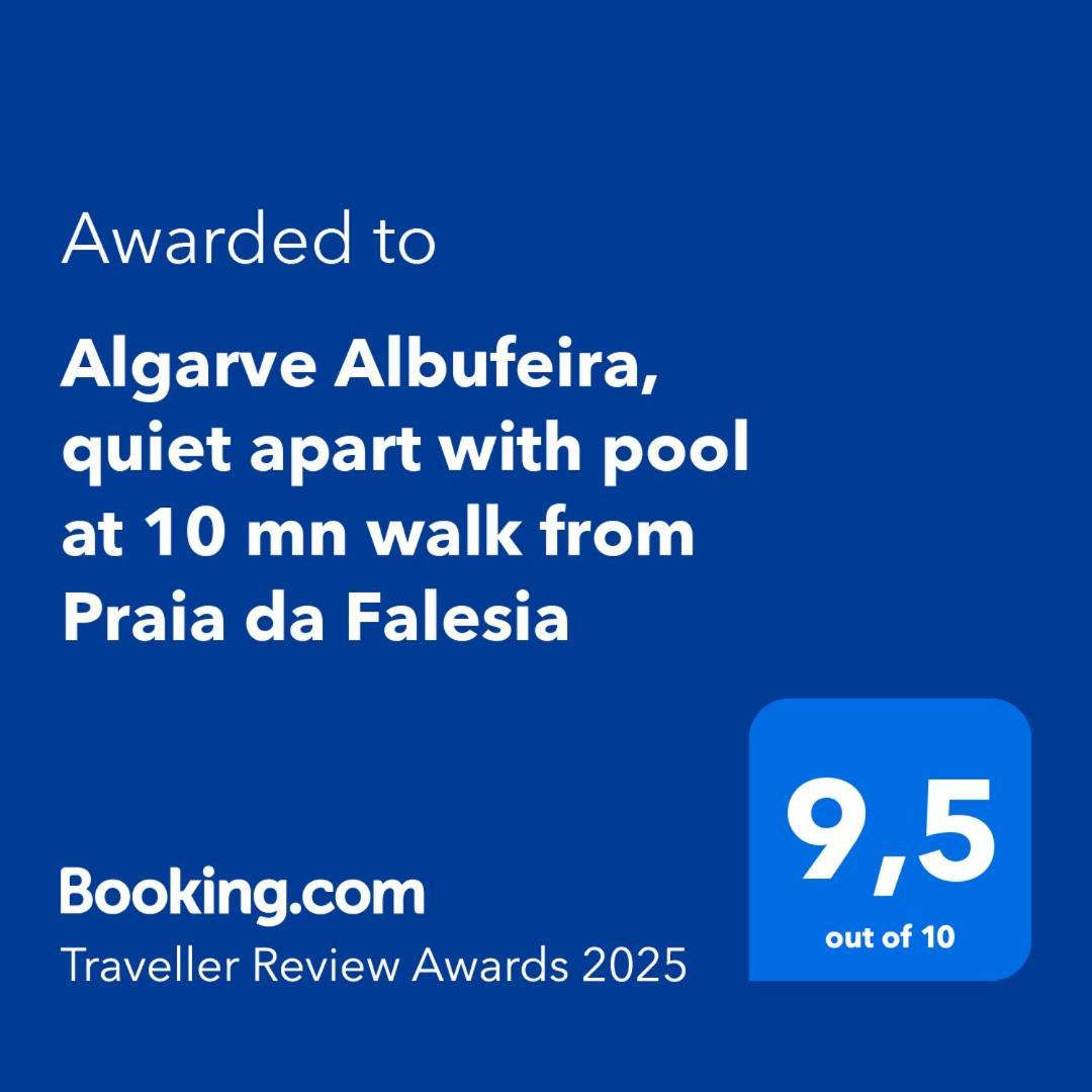 Comfortable apartment, Algarve Albufeira, 10 mn walk from Falésia beach Olhos de Agua  Extérieur photo